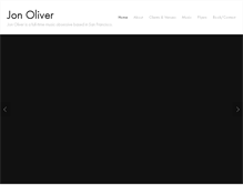 Tablet Screenshot of jonolivermusic.com